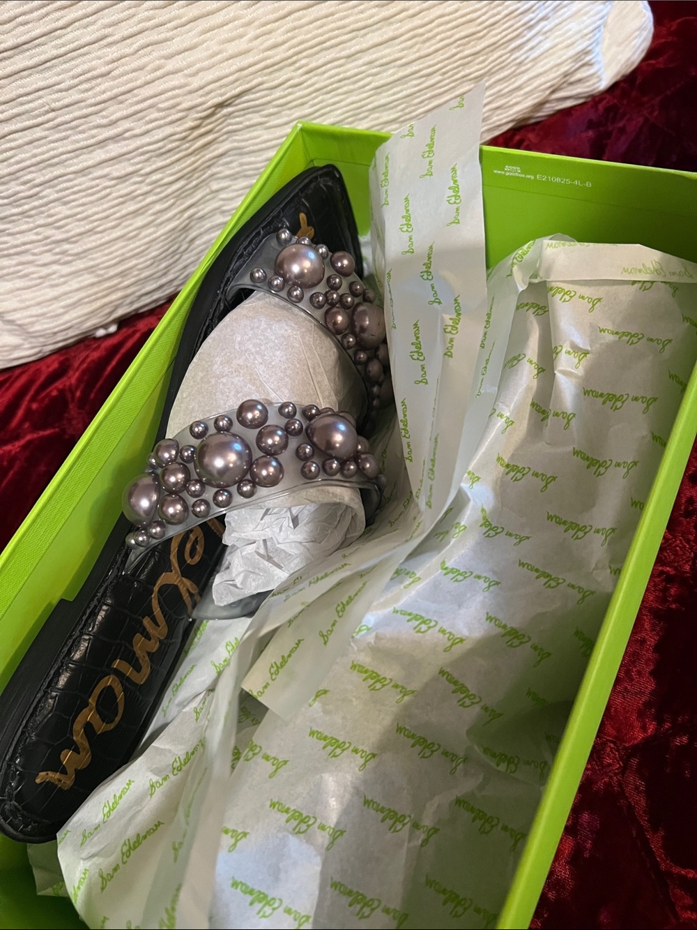 Sam Edelman Eleana Clear Grey PVC Flat Sandal Sz8 NEW - Picture 10 of 10